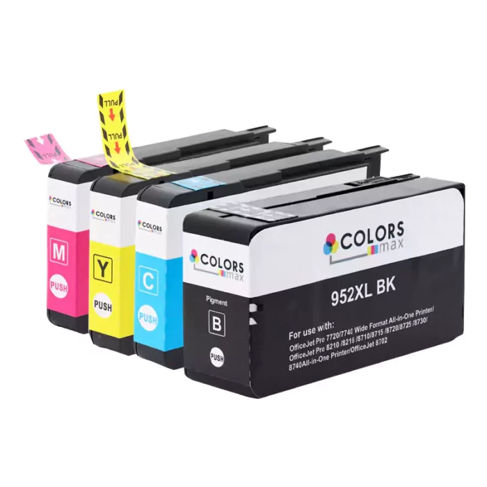 HP 952XL Compatible Ink Cartridge 4-Piece Combo Pack